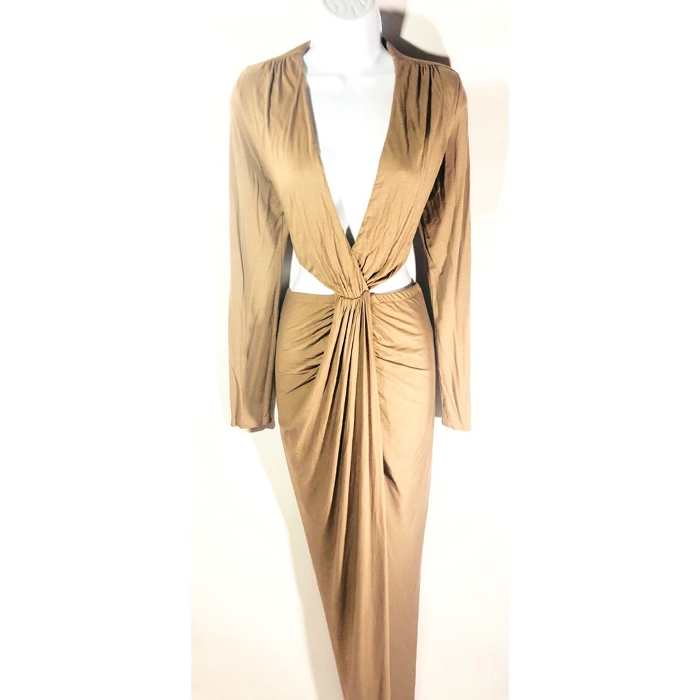 Plunge Neck Dress